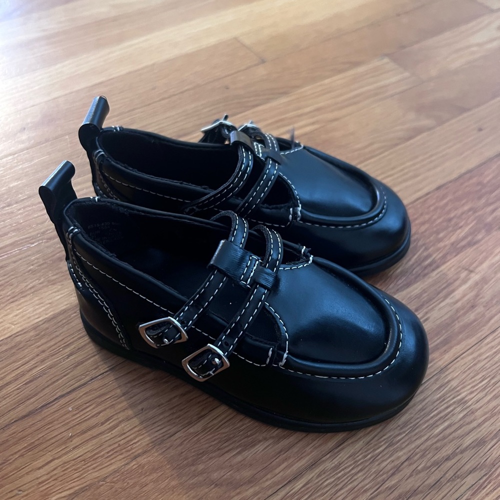 Zara Black Kids Dress Shoes loafers